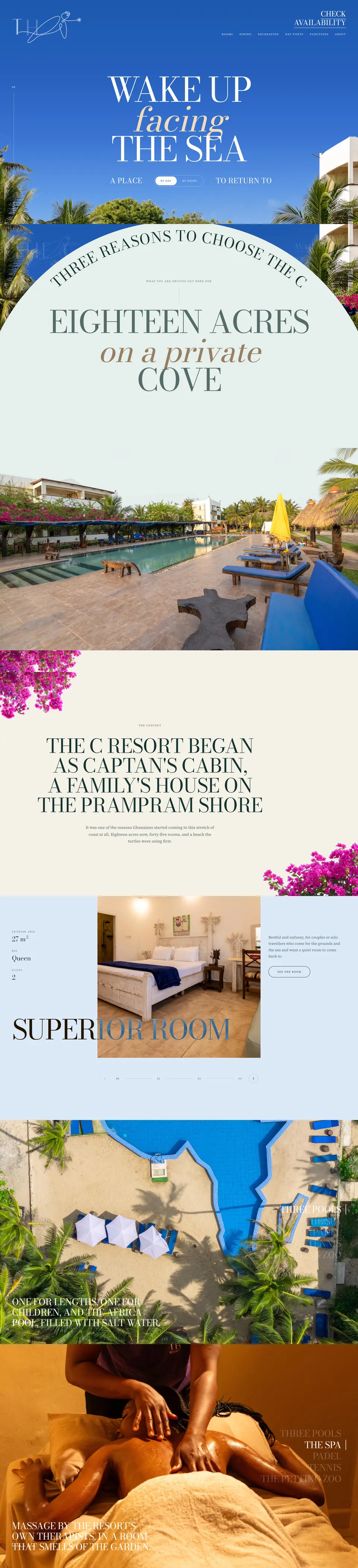 The C Resort website